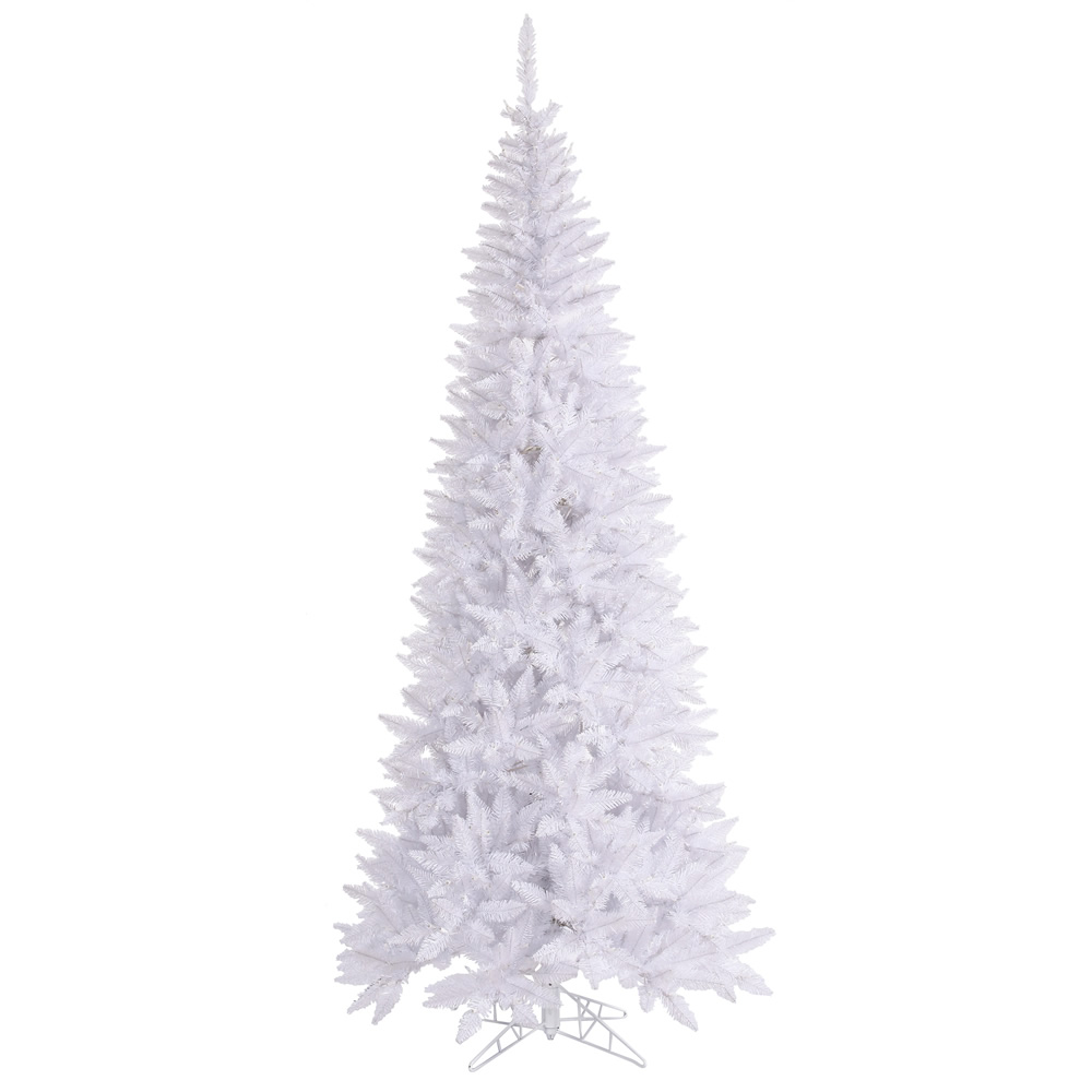 10 Foot White Slim Fir Artificial Christmas Tree Unlit