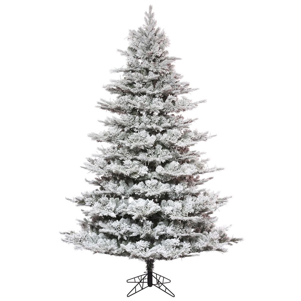 Christmastopia.com 10 Foot Flocked Kiana Pine Full Artificial Christmas Tree Unlit