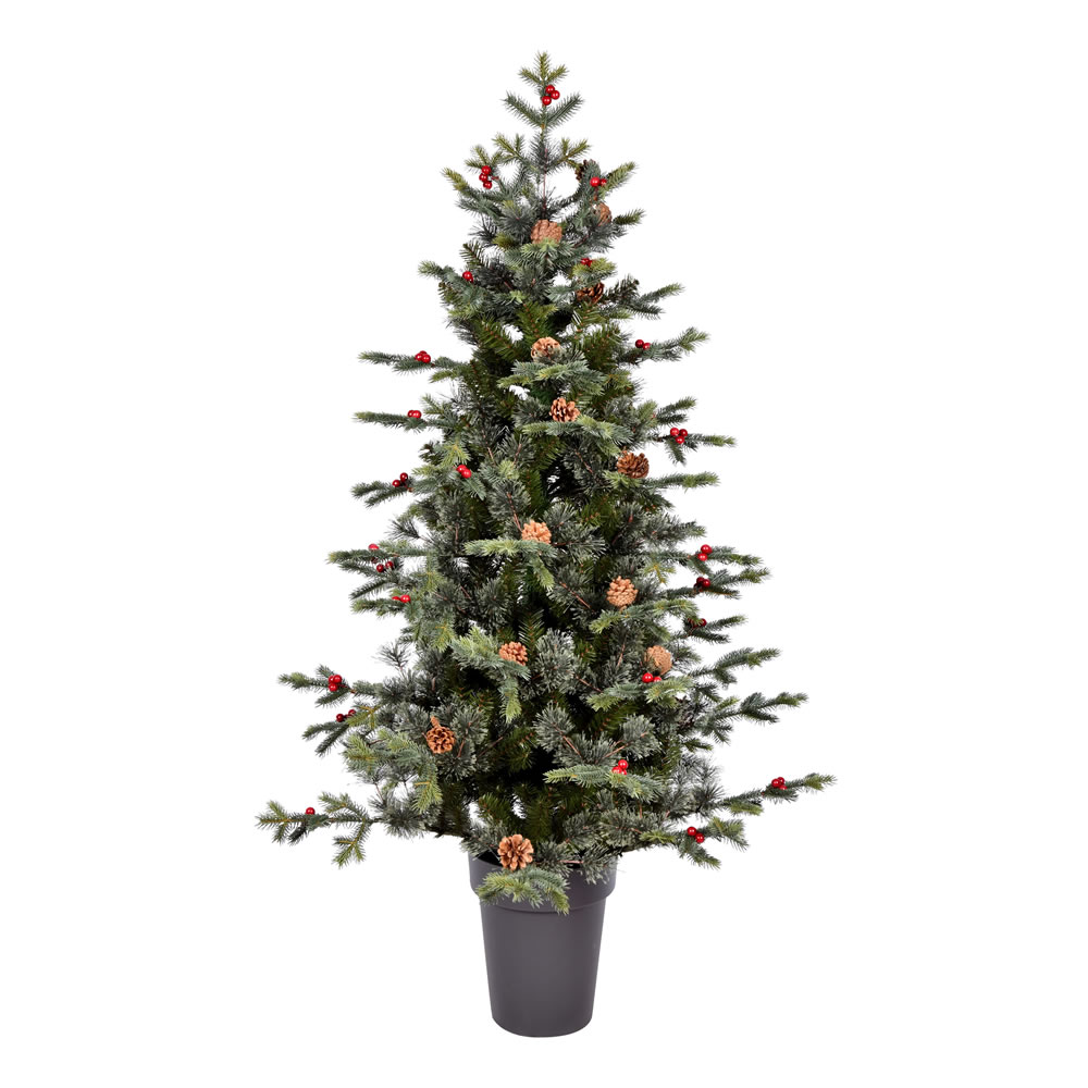 Christmastopia.com 5 Foot Timberline Pine Potted Artificial Christmas Tree Unlit