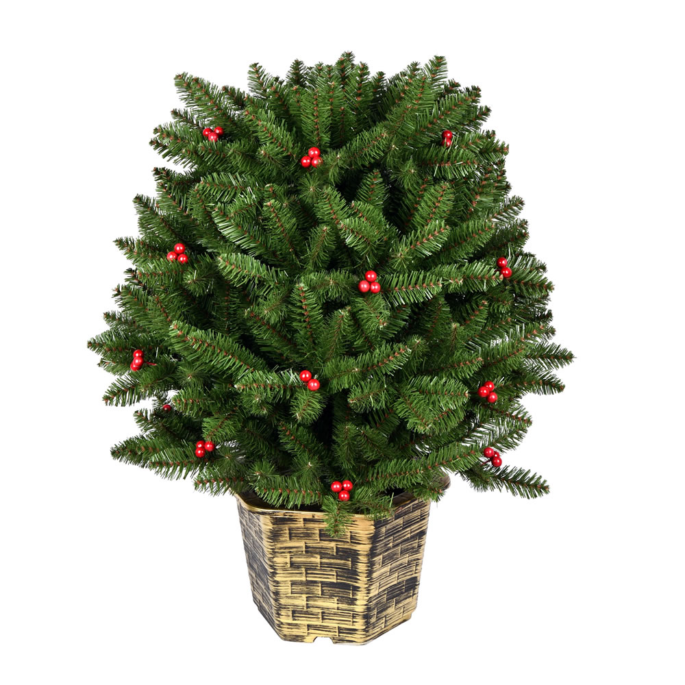 2.5 Foot Tifton Globe Artificial Potted Tree Unlit