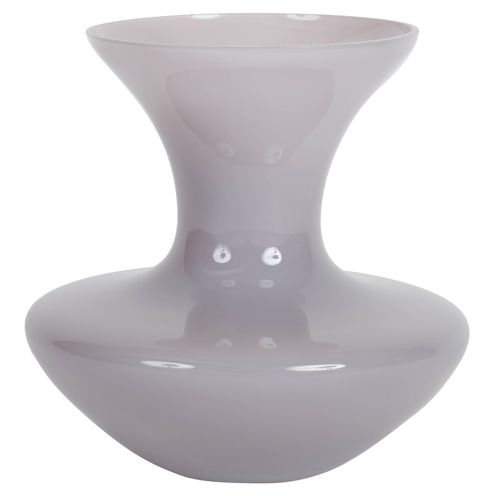 9 Inch Crystal Gray Gourd Glass Container
