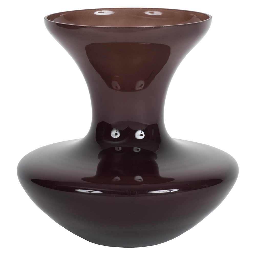 9 Inch Black Gourd Glass Container