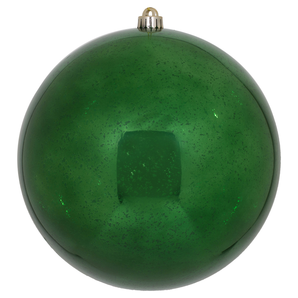 10 Inch Emerald Shiny Mercury Christmas Ball Ornament Shatterproof