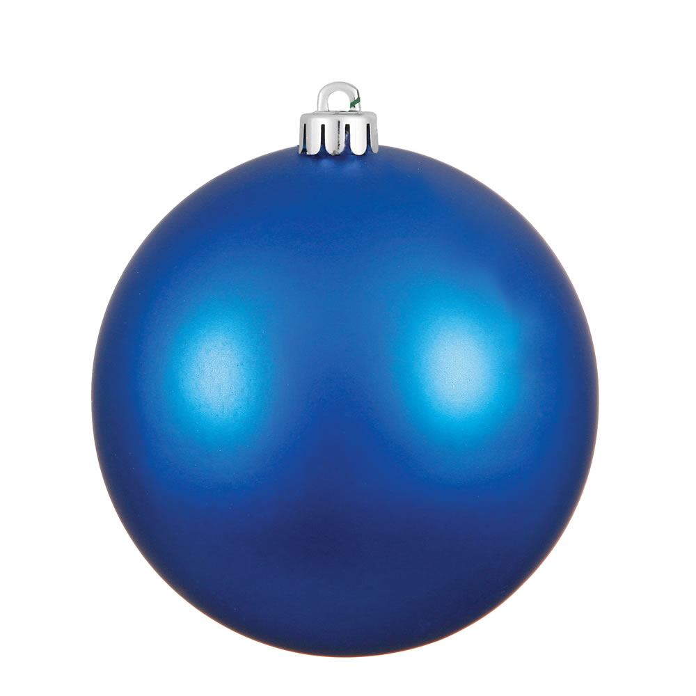 Christmastopia.com 12 Inch Blue Matte Round Christmas Ball Ornament Shatterproof UV