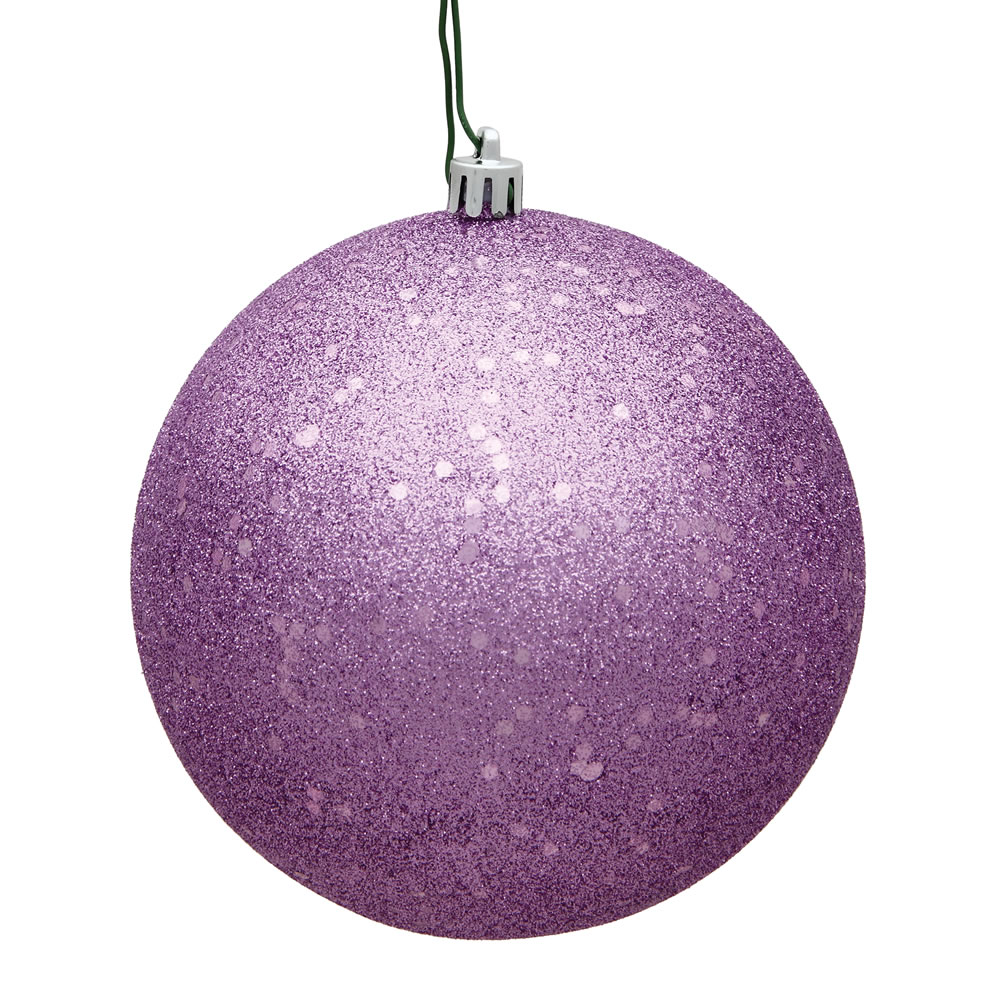 12 Inch Orchid Sequin Round Christmas Ball Ornament Shatterproof UV