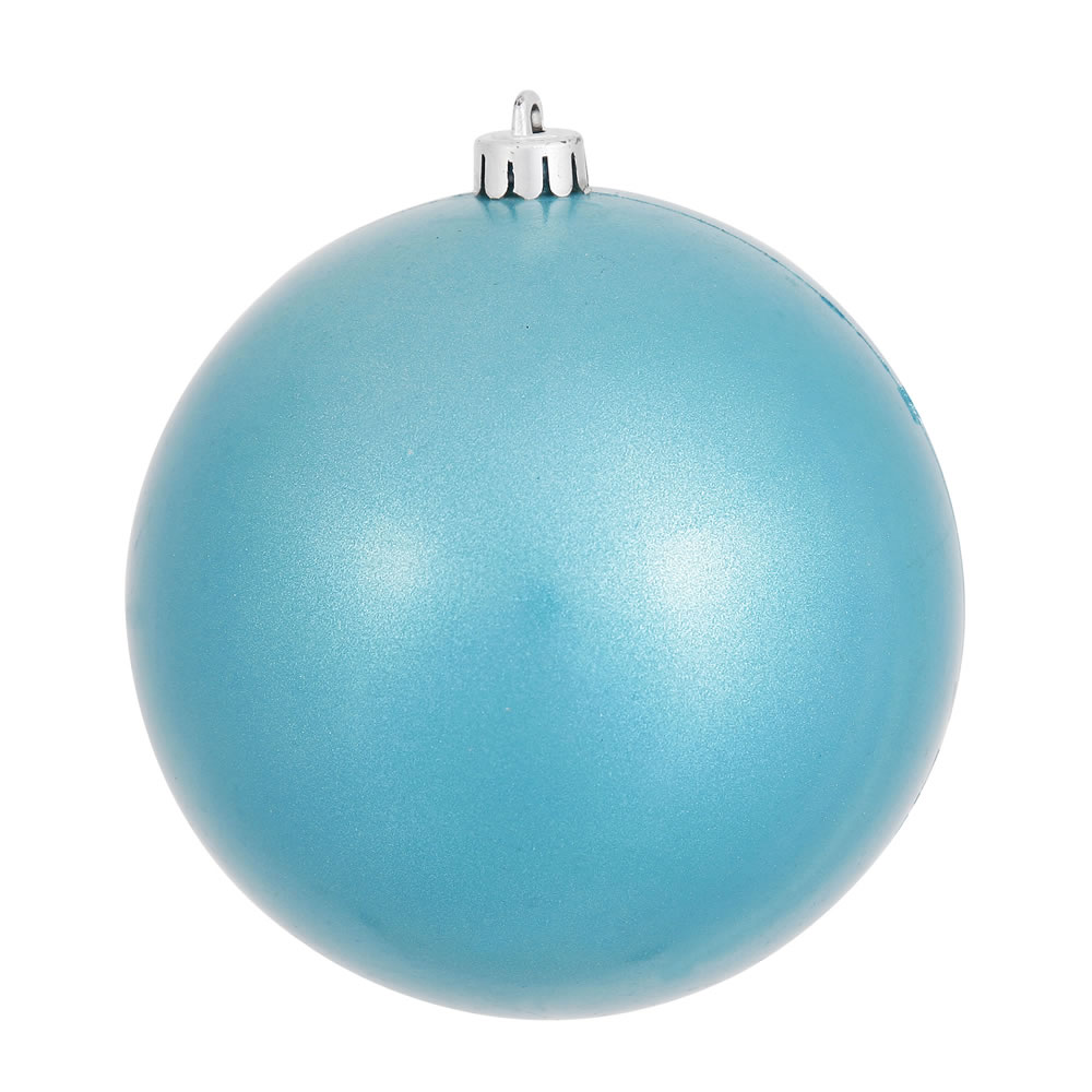 12 Inch Turquoise Candy Round Christmas Ball Ornament Shatterproof UV