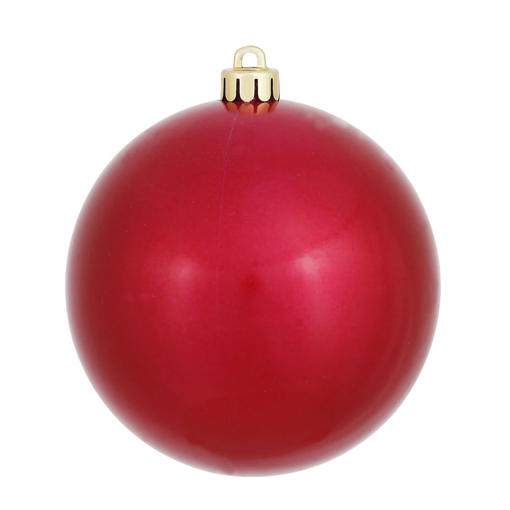 12 Inch Wine Candy Round Christmas Ball Ornament Shatterproof UV