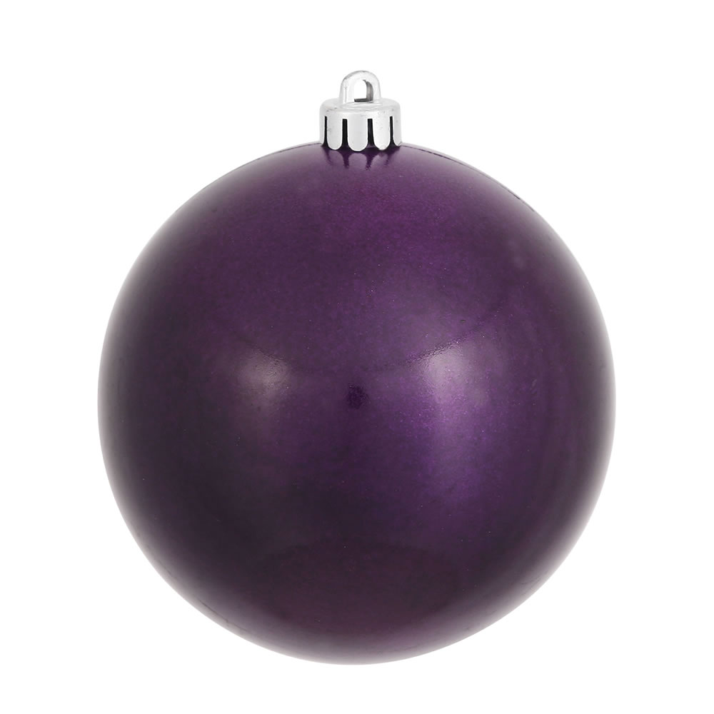 Christmastopia.com 12 Inch Plum Candy Round Christmas Ball Ornament Shatterproof UV