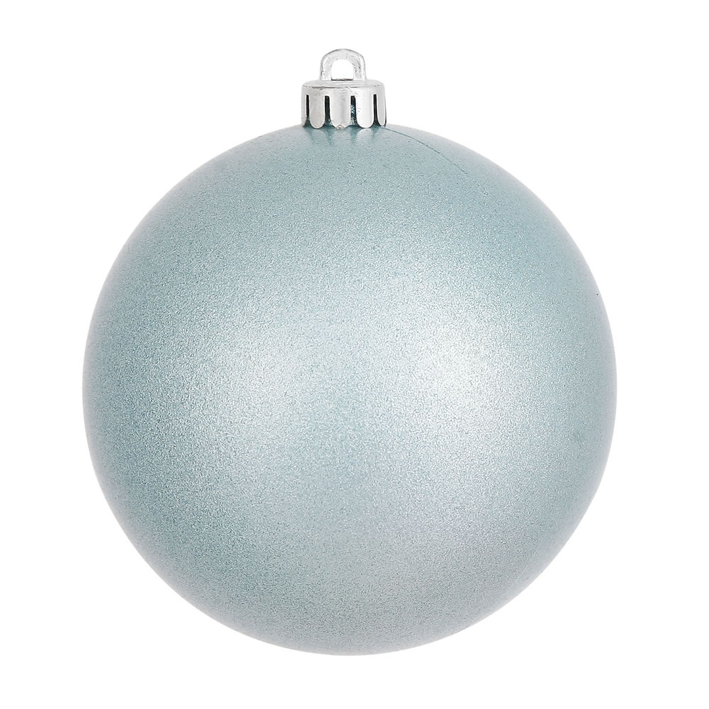 12 Inch Baby Blue Candy Round Christmas Ball Ornament Shatterproof UV