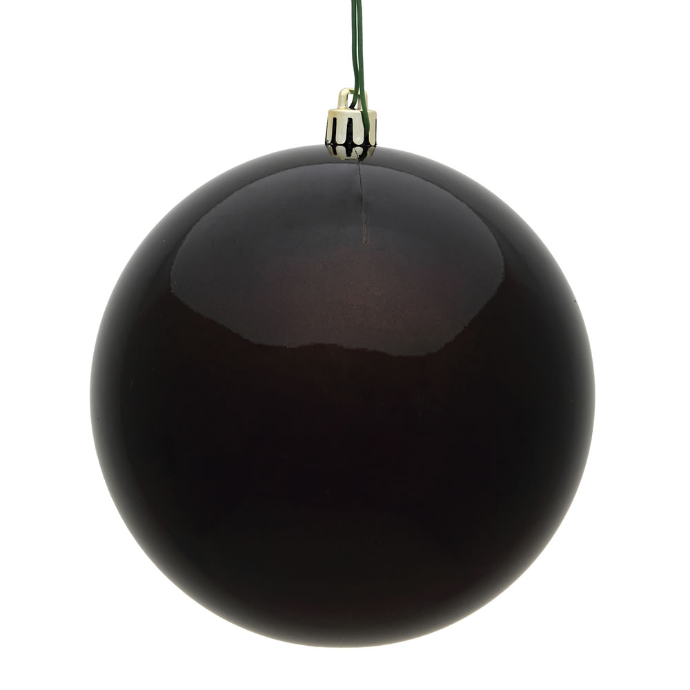 Christmastopia.com 12 Inch Chocolate Candy Round Christmas Ball Ornament Shatterproof UV