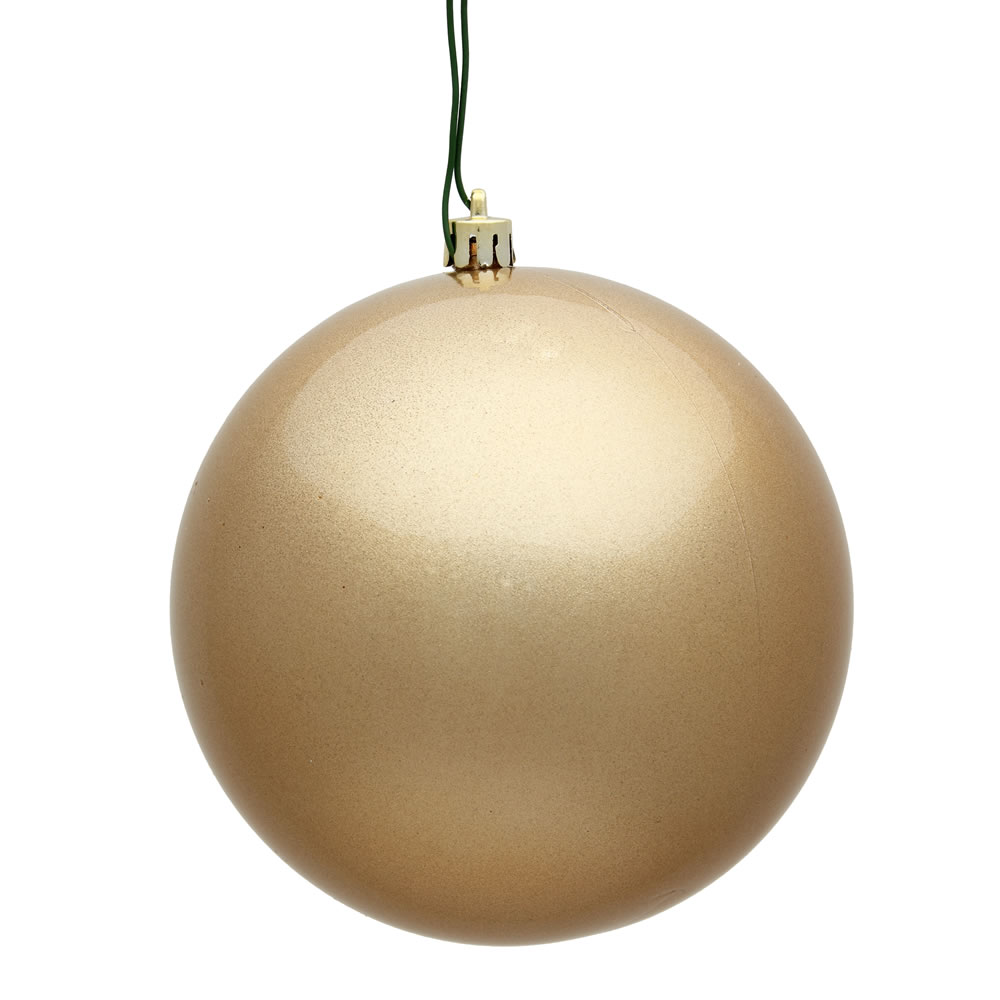 Christmastopia.com 12 Inch Cafe Latte Candy Round Christmas Ball Ornament Shatterproof UV