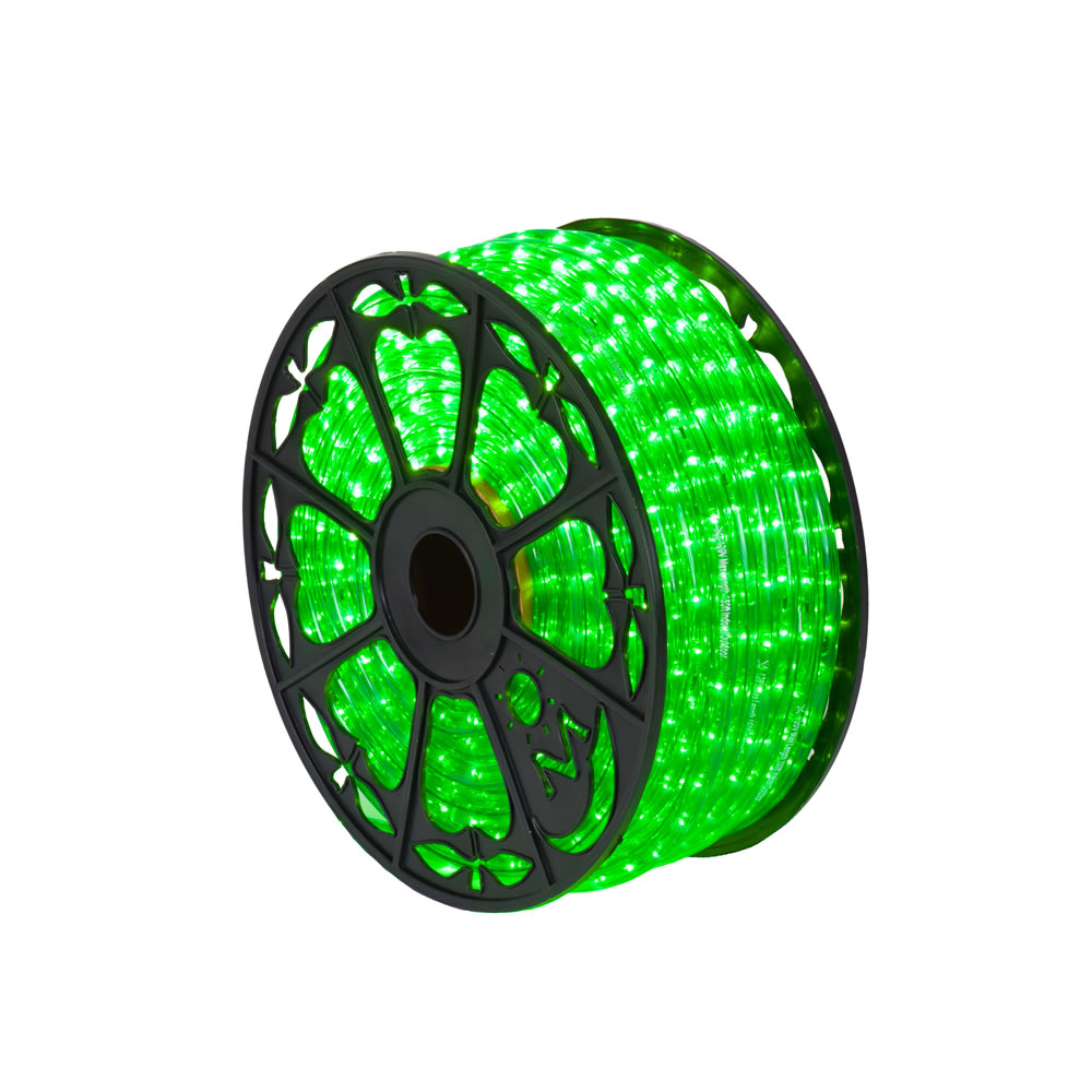 150 Foot Green LED Saint Patricks Day Rope Light Spool