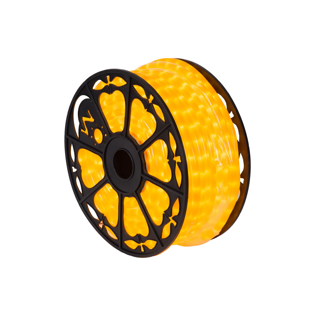 Christmastopia.com 150 Foot Fluorescent Yellow LED Mardi Gras Rope Light Spool​