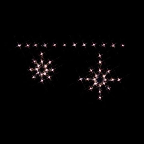 Snowflake Incandescent Linkable LED Lighted Outdoor Christmas Decoration Set Of 12