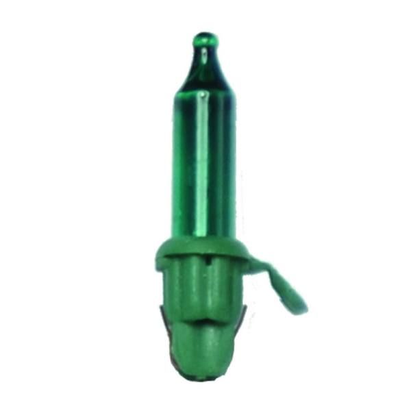 Green Mini Incandescent Light Bulb With Green Base Set Of 25