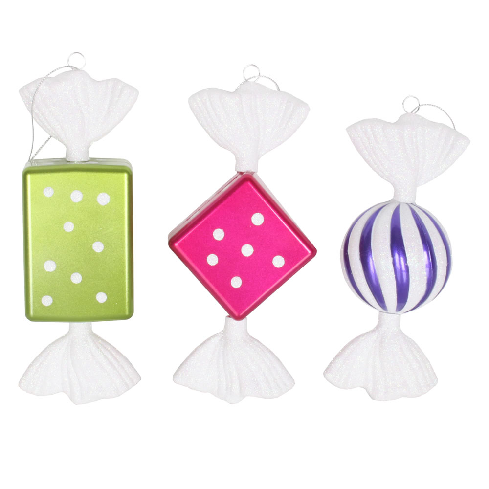 8 Inch Assorted Hard Candy Christmas Ornaments