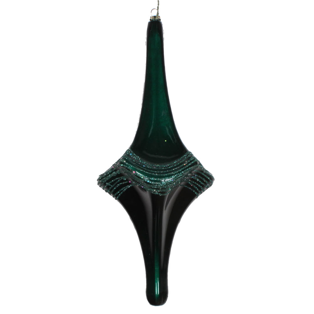 12 Inch Sea Blue Candy Glitter Drop Ornament