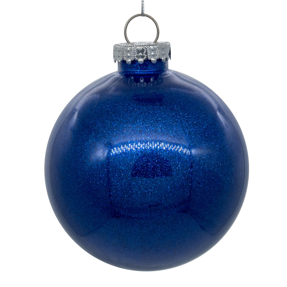 Christmastopia.com 4 Inch Clear OrnBall Glitter Round Christmas Ball Ornament Shatterproof