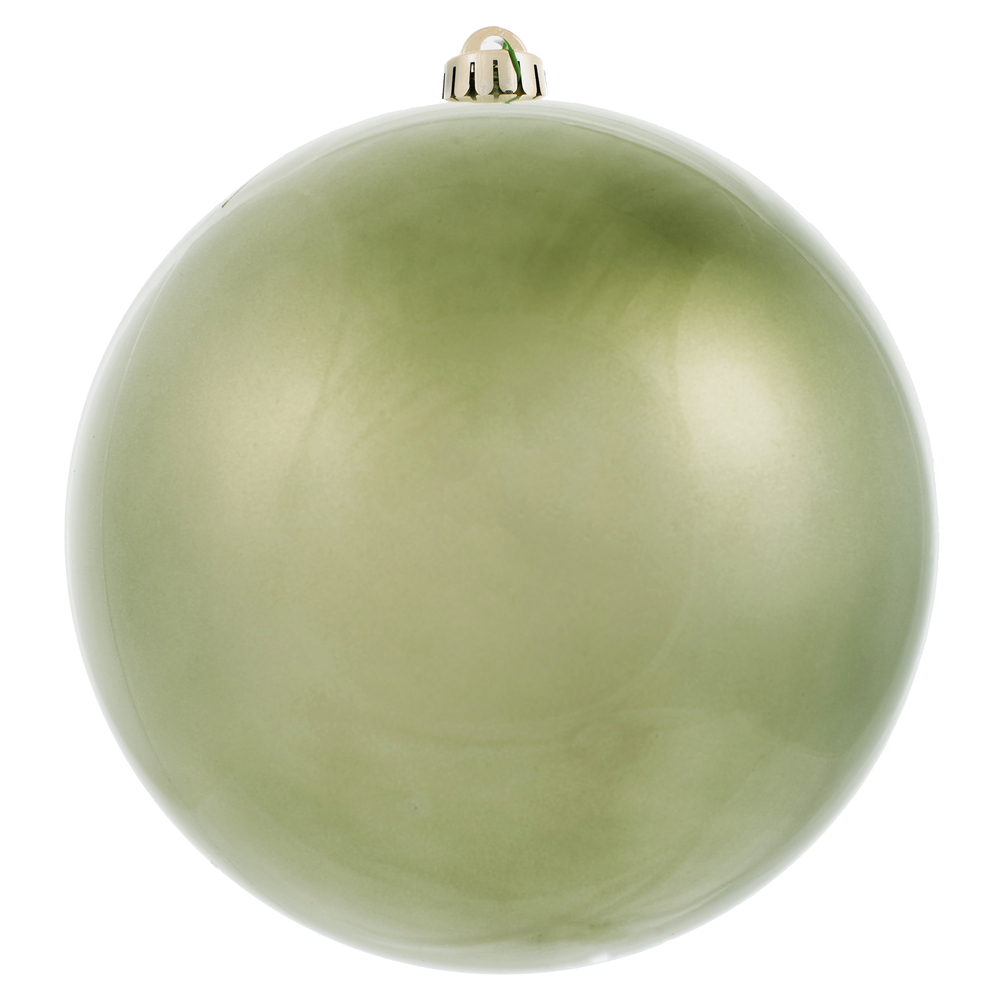12 Inch Wrought Iron Candy Christmas Ball Ornament with UV Drilled Cap
