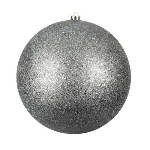 12 Inch Limestone Sequin Christmas Ball Ornament with Drilled Cap