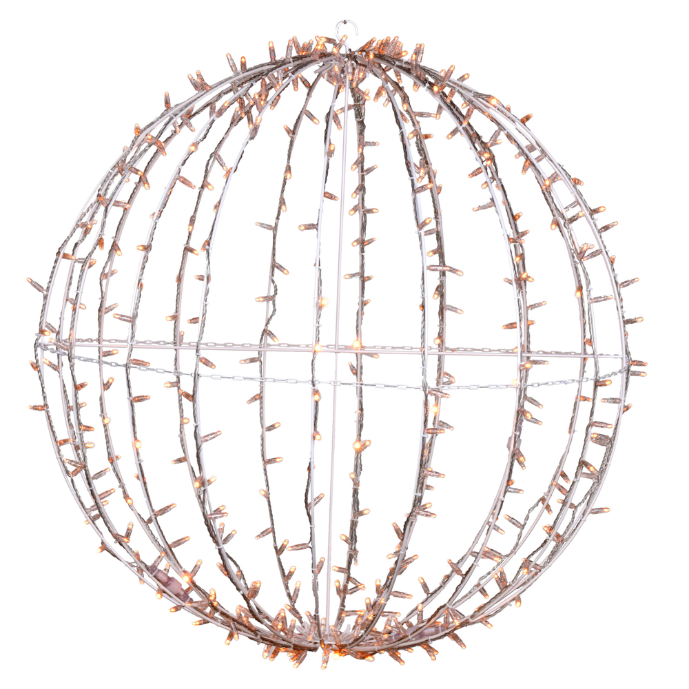 Christmastopia.com 40 Inch Yellow Jumbo Hanging Sphere LED Lighted Outdoor Decoration