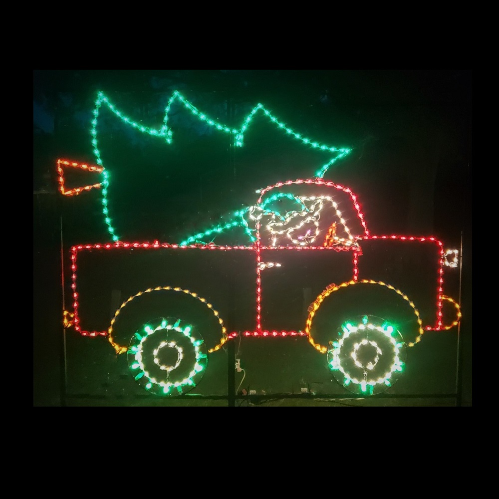 Elf Delivery Truck Animated LED Lighted Outdoor Christmas Decoration