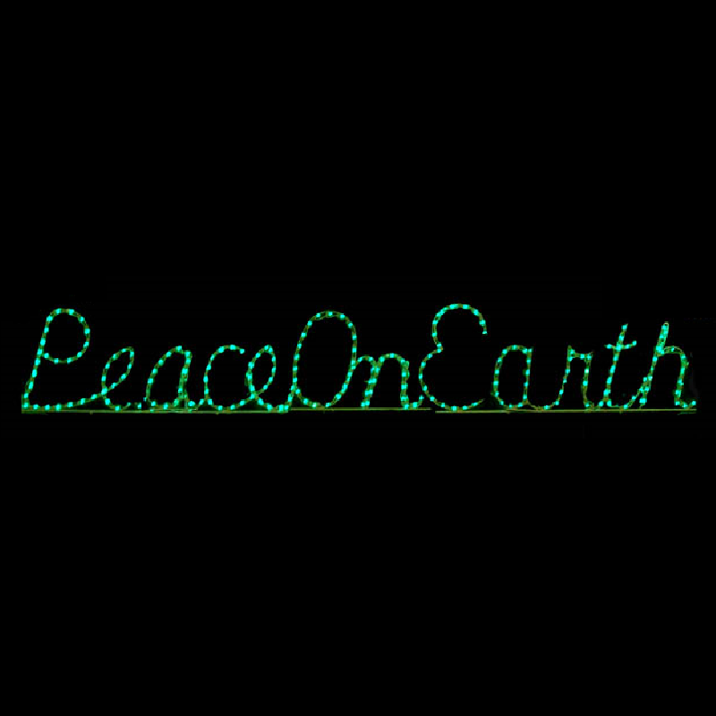 Peace On Earth LED Lighted Outdoor Lawn Decoration