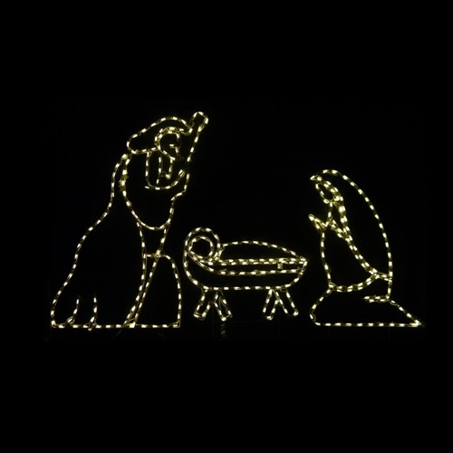 Holy Family Nativity Set LED Lighted Outdoor Christmas Decoration