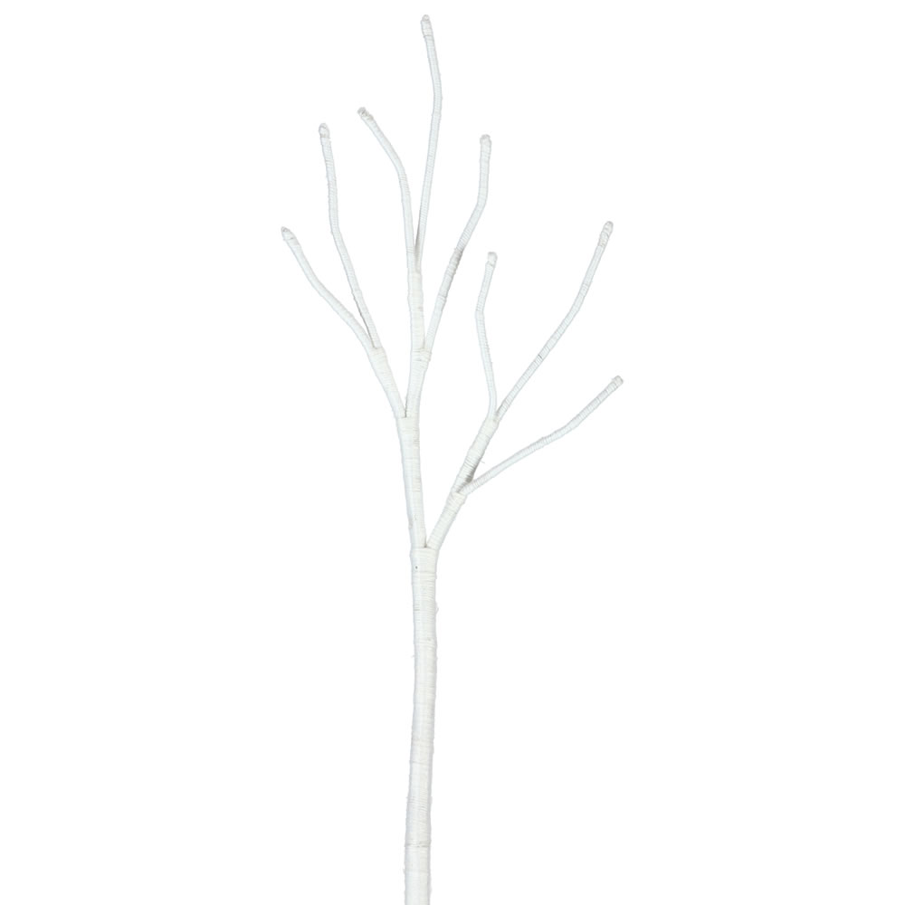 17 Inch White Yarn Decorative Artificial Christmas Spray
