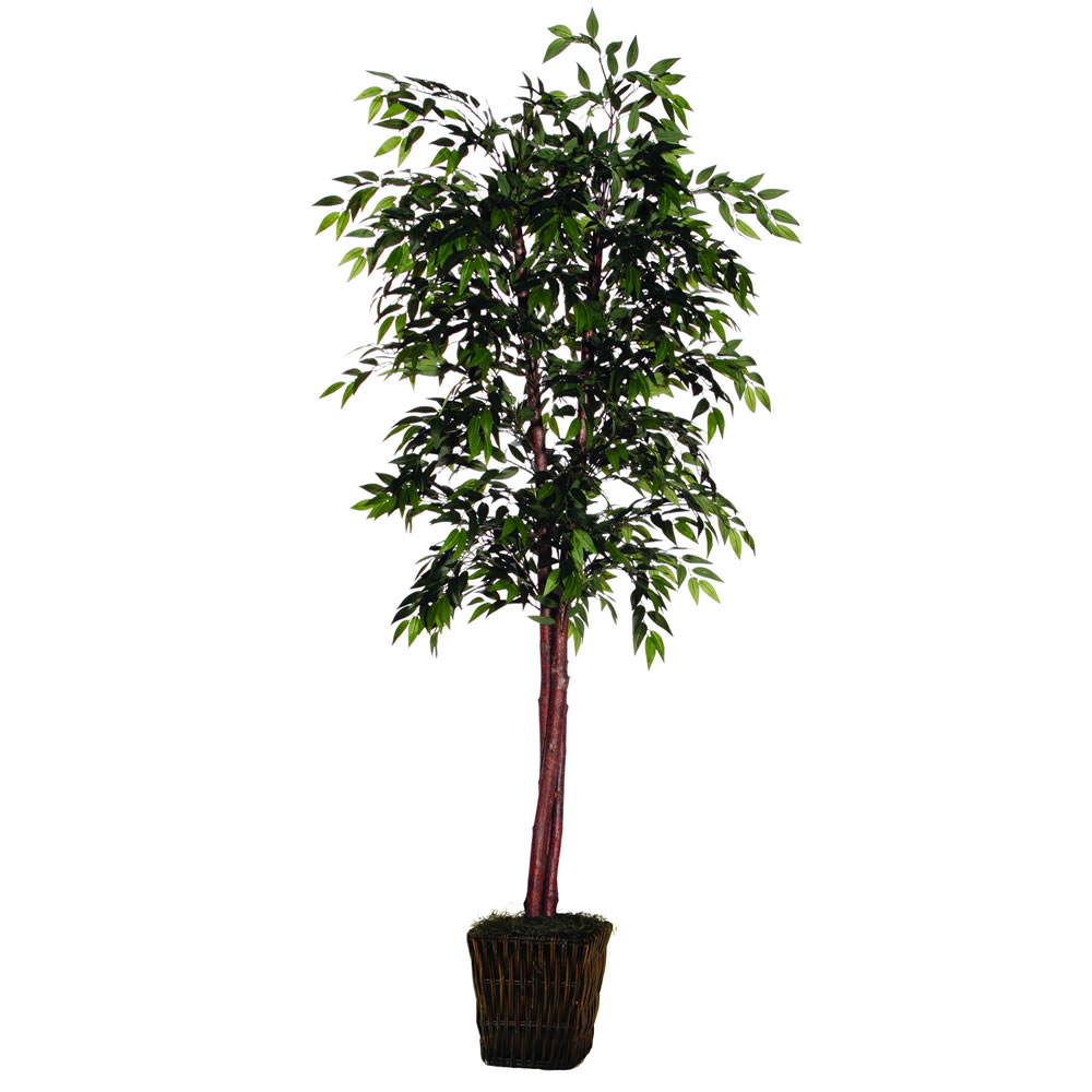 6 Foot Deluxe Green Smilax Artificial Potted Floor Plant