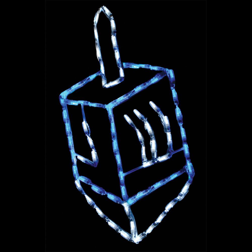 Christmastopia.com Dreidel LED Lighted Outdoor Hanukkah Decoration Set Of 2