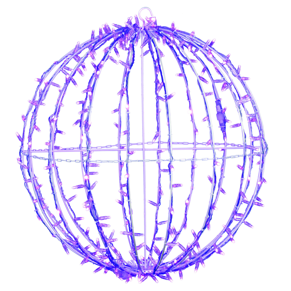 Christmastopia.com 30 Inch Purple Twinkle Jumbo Hanging Sphere LED Lighted Outdoor Decoration