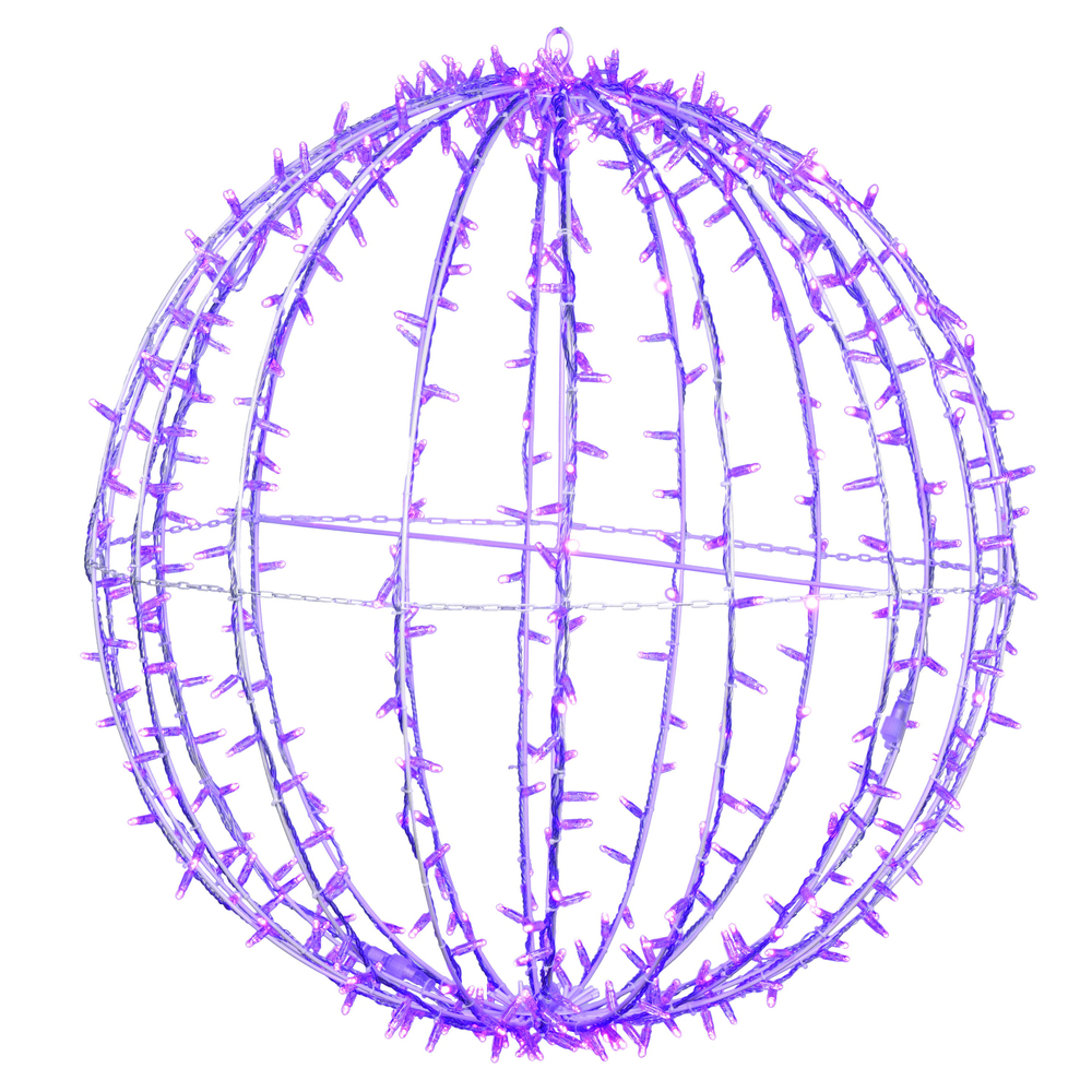Christmastopia.com 40 Inch Purple Jumbo Hanging Sphere LED Lighted Outdoor Decoration