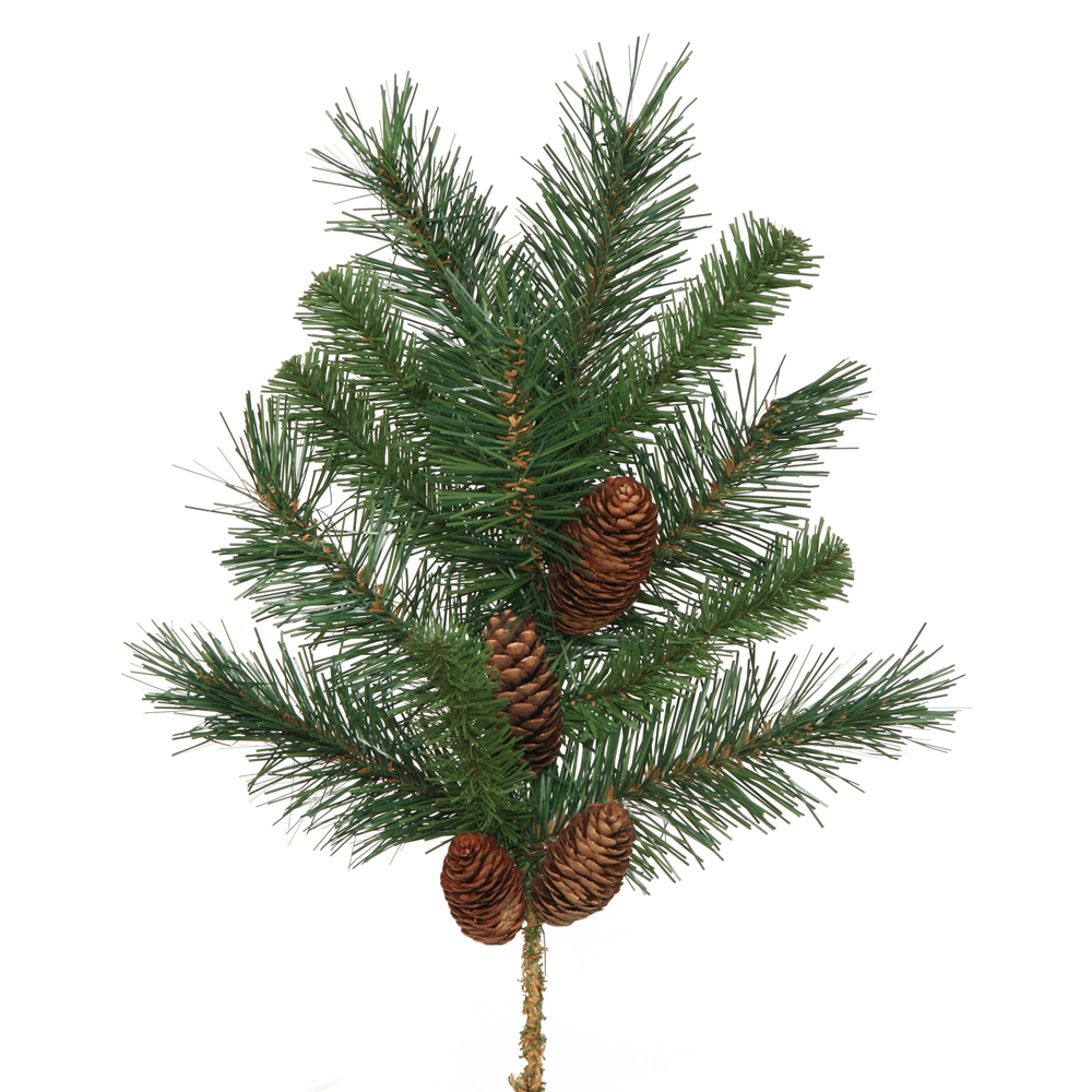 18 Inch Cheyenne Pine Cone Decorative Artificial Christmas Spray Unlit