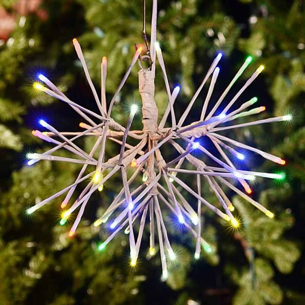 12 Inch Light Burst Multi Color LED Lighted Christmas Decoration