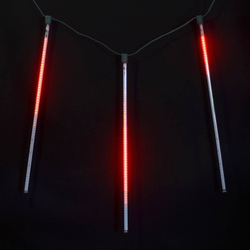 60 Centimeter Red Meteor LED Lighted Outdoor Christmas Decoration Set Of 6