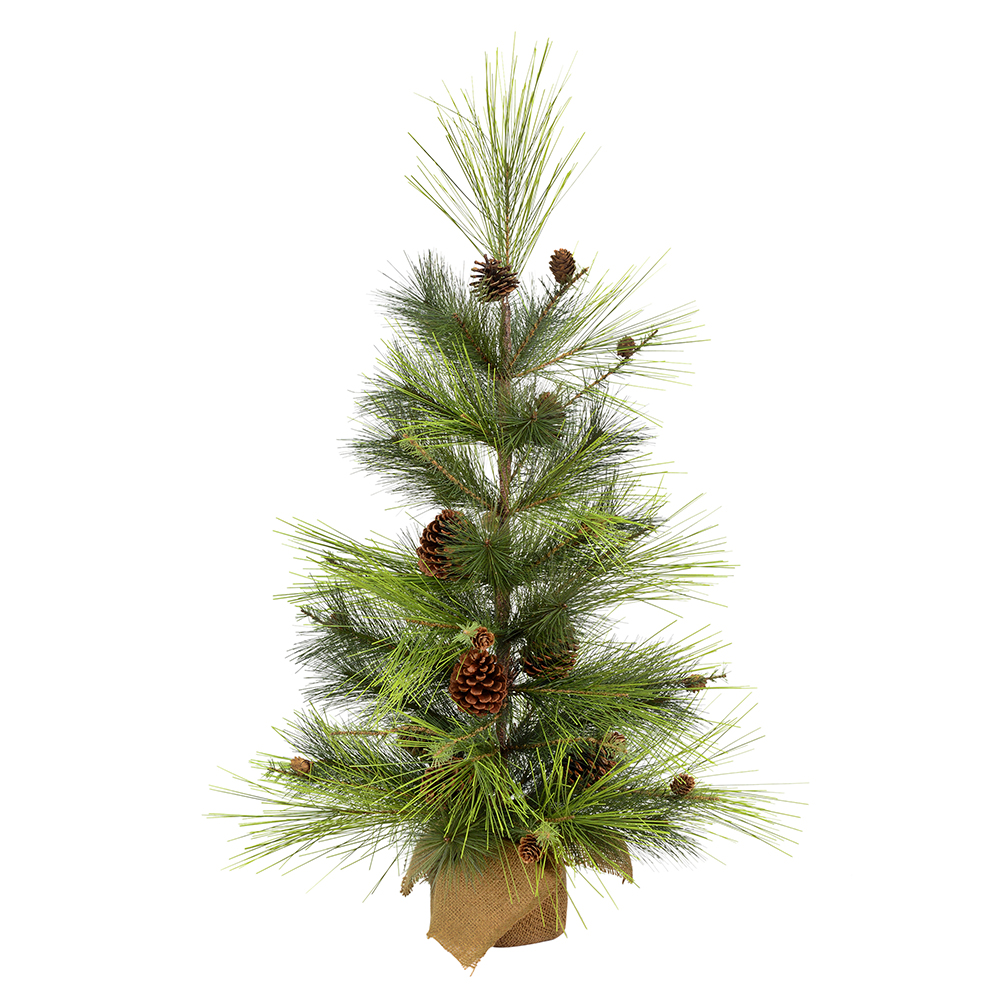 Christmastopia.com 3 Foot Larkspur Pine Artificial Christmas Tree Unlit Burlap Base