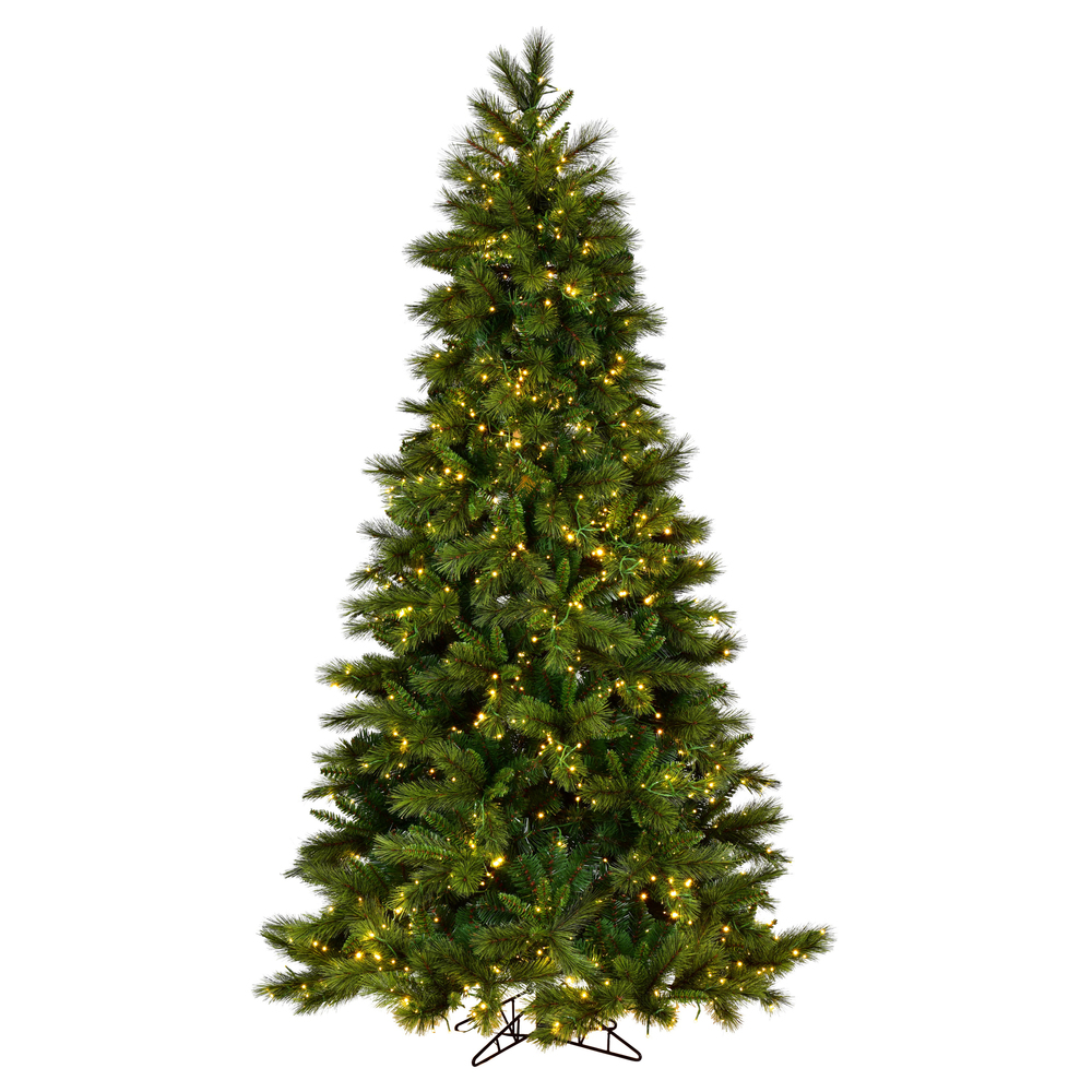 Christmastopia.com 14 Foot Brighton Fir Artificial Christmas Tree 4500 DuraLit 3MM LED M5 Italian Multi-Colored Mini Lights