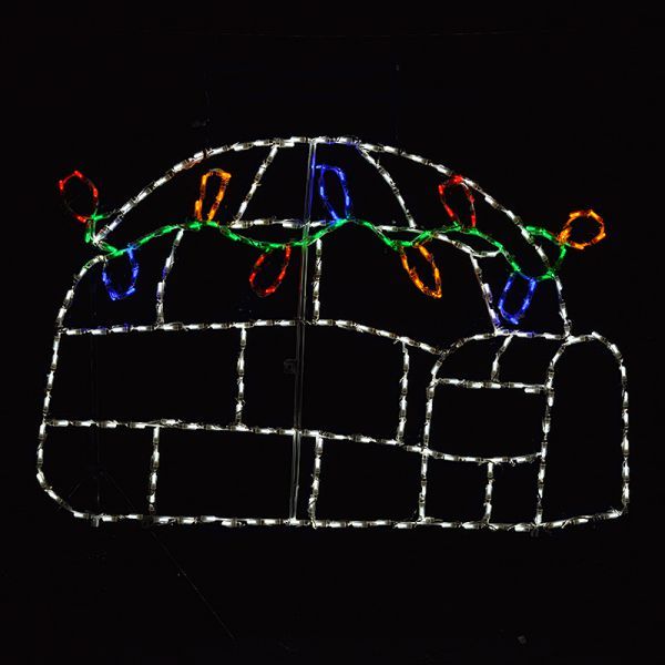 Igloo Decorated LED Lighted Outdoor Christmas Decoration