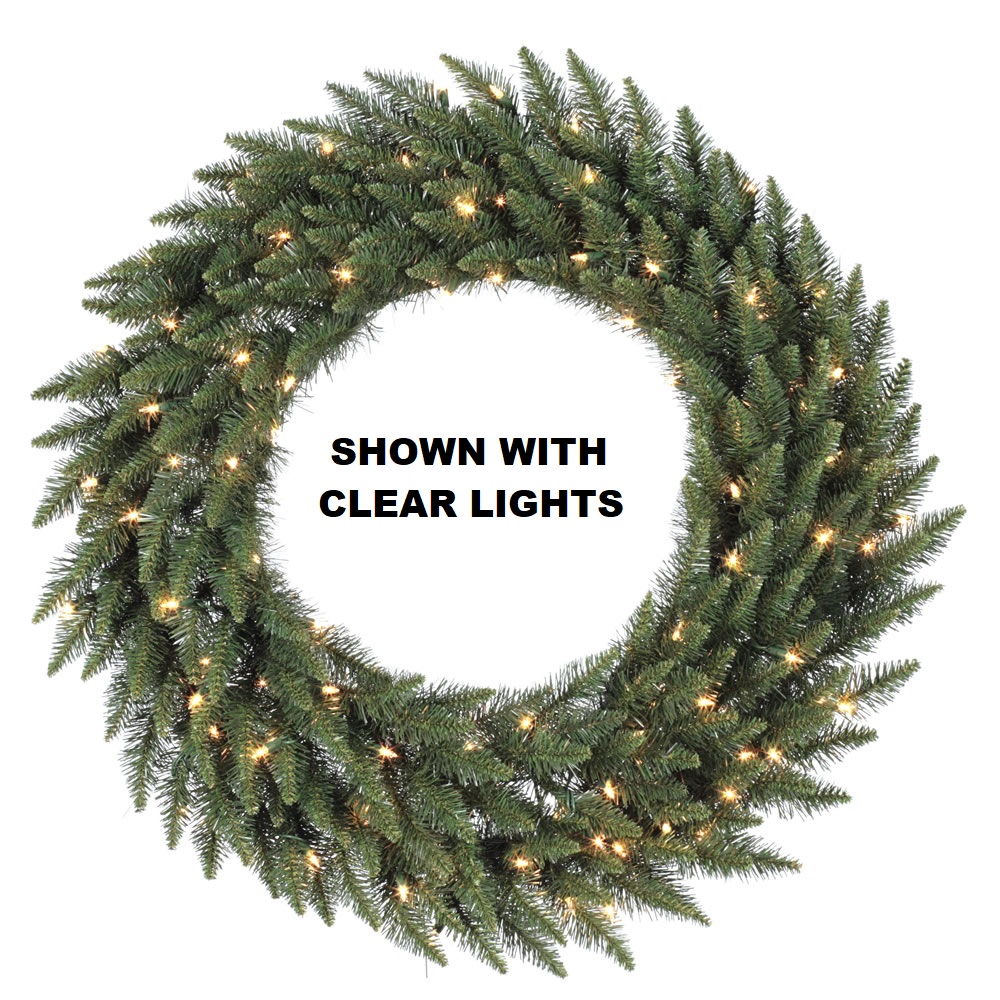 12 Foot Camdon Fir Artificial Christmas Wreath 1400 LED M5 Italian Multi Color Mini Lights