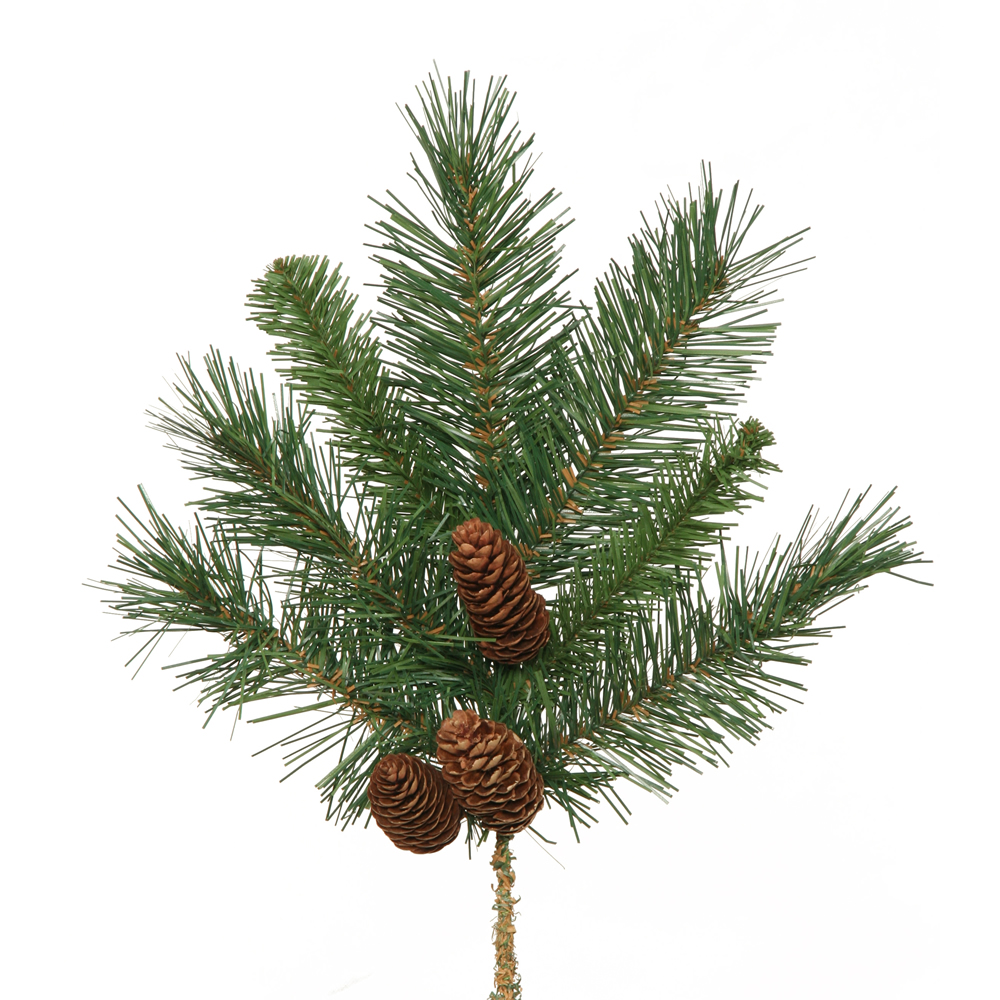15 Inch Cheyenne Pine Cone Decorative Artificial Christmas Spray Unlit​