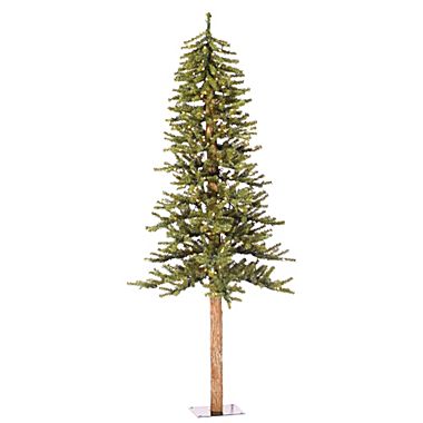 4 Foot Natural Alpine Artificial Christmas Tree 100 Multi Lights