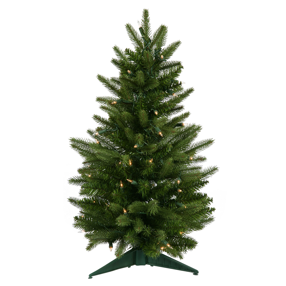 24 Inch Frasier Fir Artificial Christmas Tree 50 DuraLit Clear Light