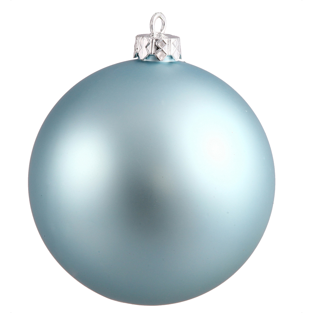 Christmastopia.com 12 Inch Baby Blue Matte Round Shatterproof UV Christmas Ball Ornament