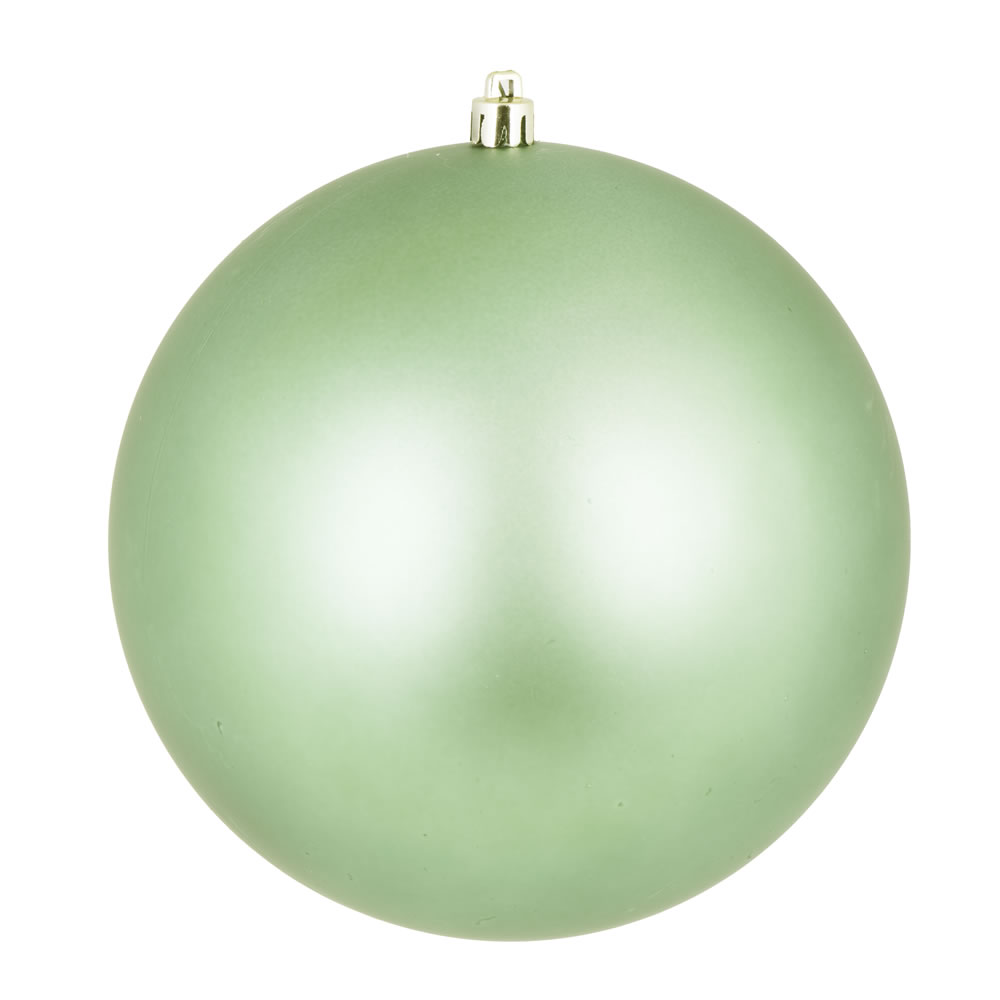 12 Inch Celadon Green Matte Round Shatterproof UV Christmas Ball Ornament