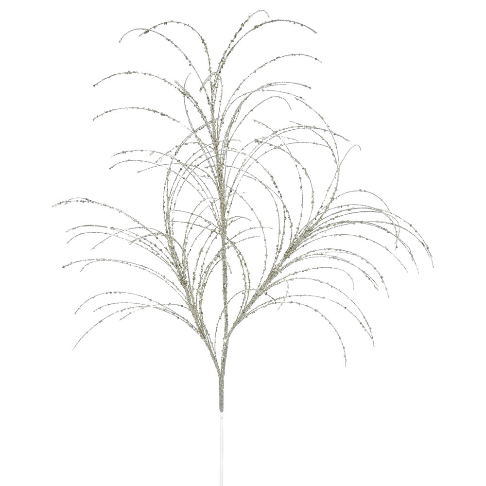 Copper Glitter Grass Decorative Artificial Wedding Spray