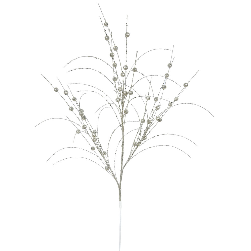 Champagne Glitter Berry Decorative Artificial Wedding Spray