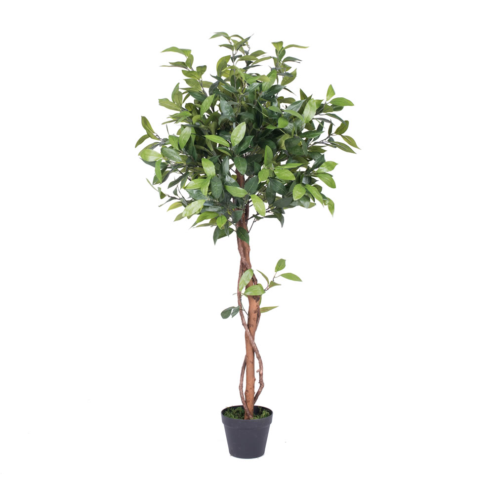 4 Foot Camellia Potted Artificial Tree