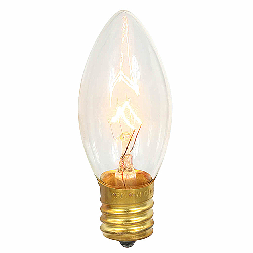 Christmastopia.com 25 Incandescent C9 Clear Transparent E17 Socket Christmas Replacement Bulbs