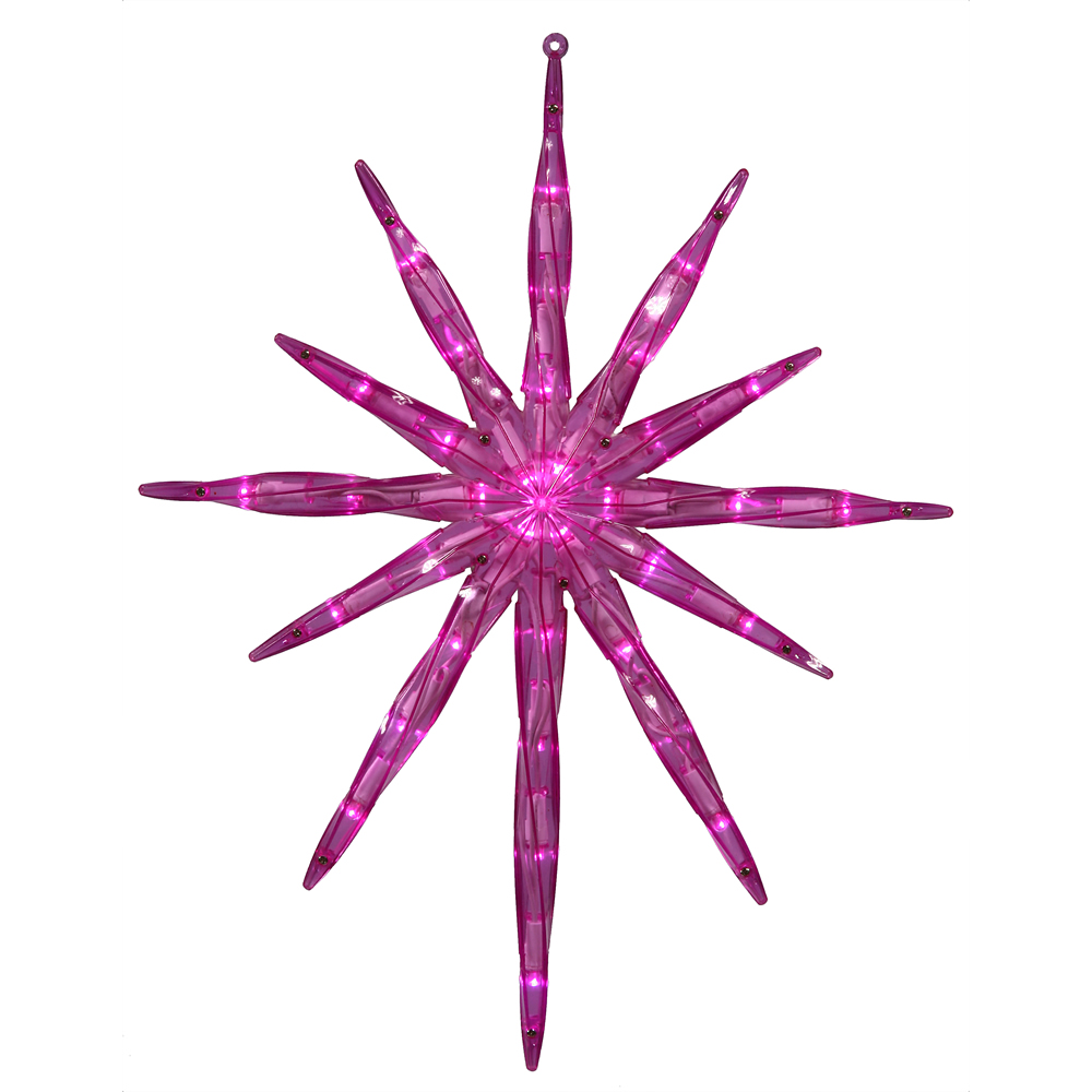 17 Inch Starburst 35 LED Pink Lights